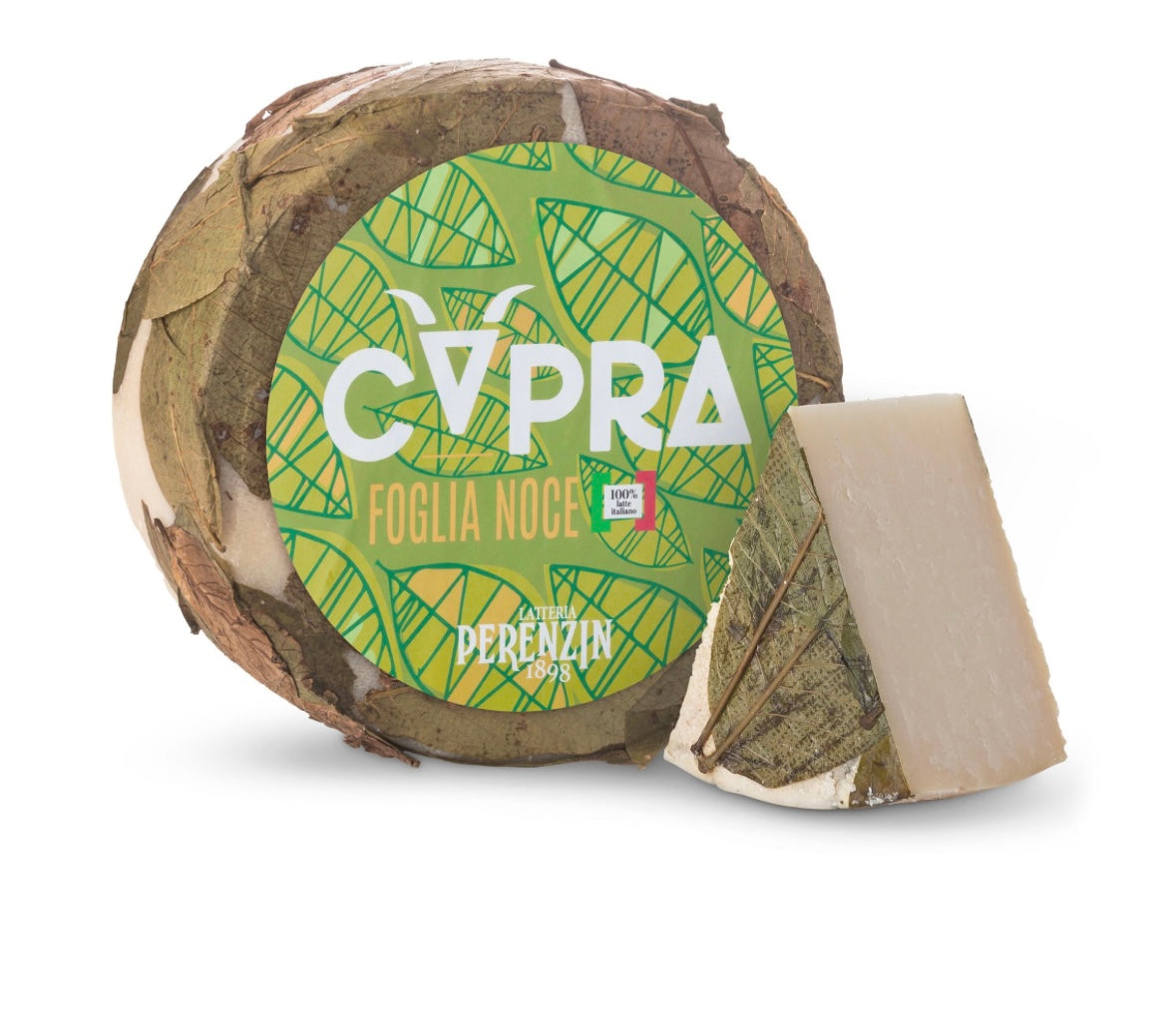 Capra affinato in foglie di noce