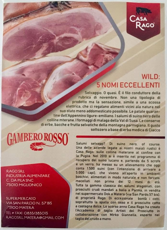 Prosciutto cotto a castagna dolce di casa Rago