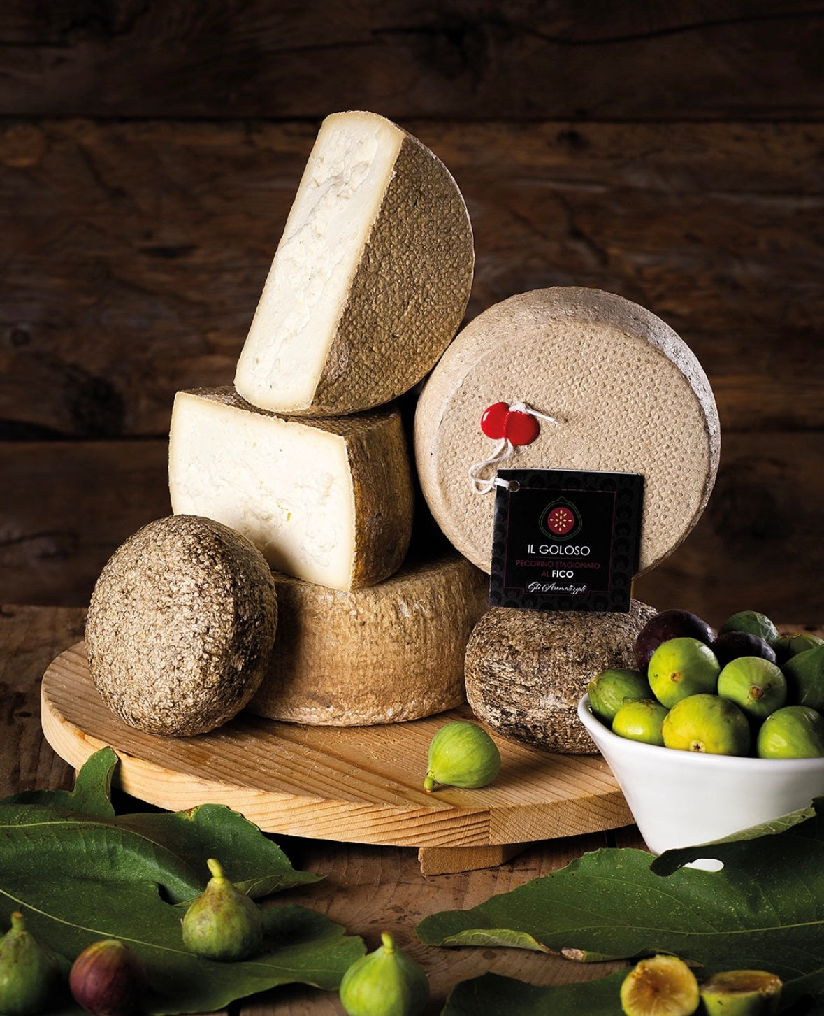 Pecorino cheese aged with fig
