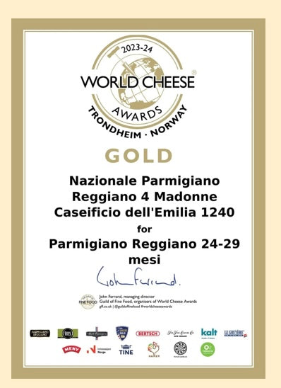 Parmigiano reggiano d.o.p oltre 24 mesi
