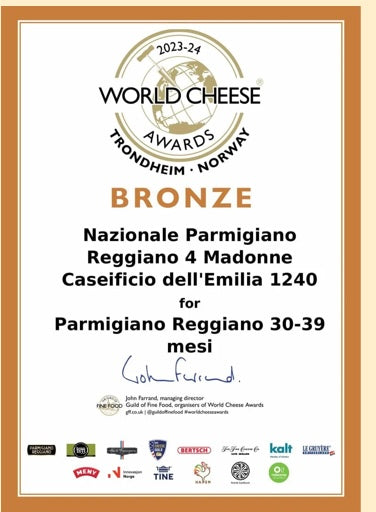 Parmigiano Reggiano DOP over 36 months