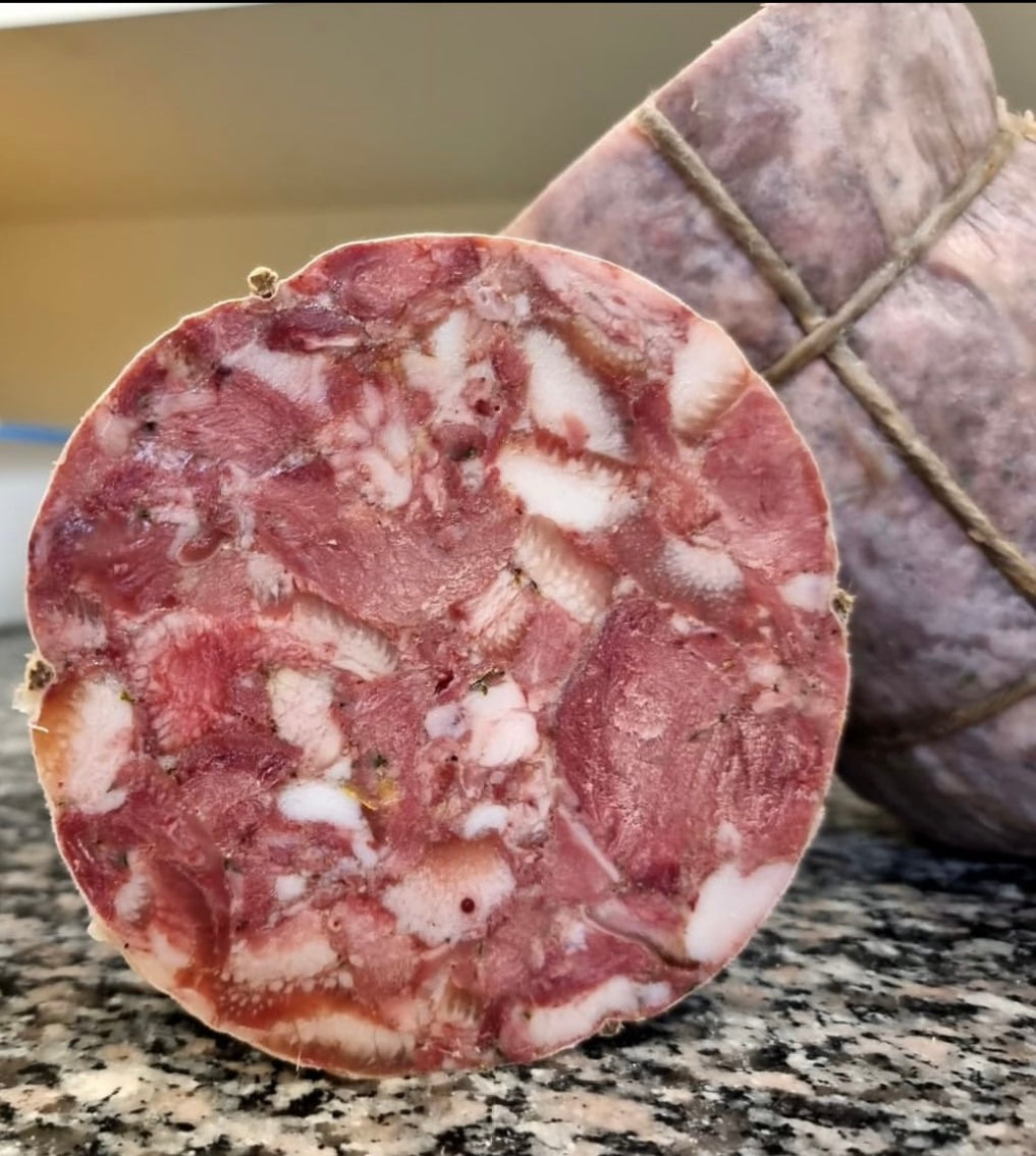 Artisan sliced Montespertoli soprassata