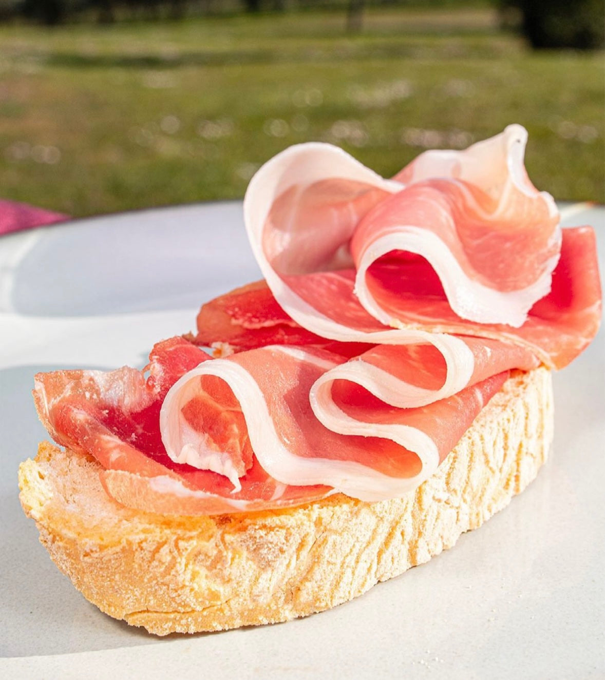 Sliced San Daniele ham