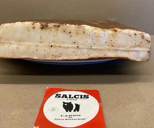 Lardo di Cinta Senese DOP a fette