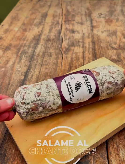 Salami with Chianti Docg wine