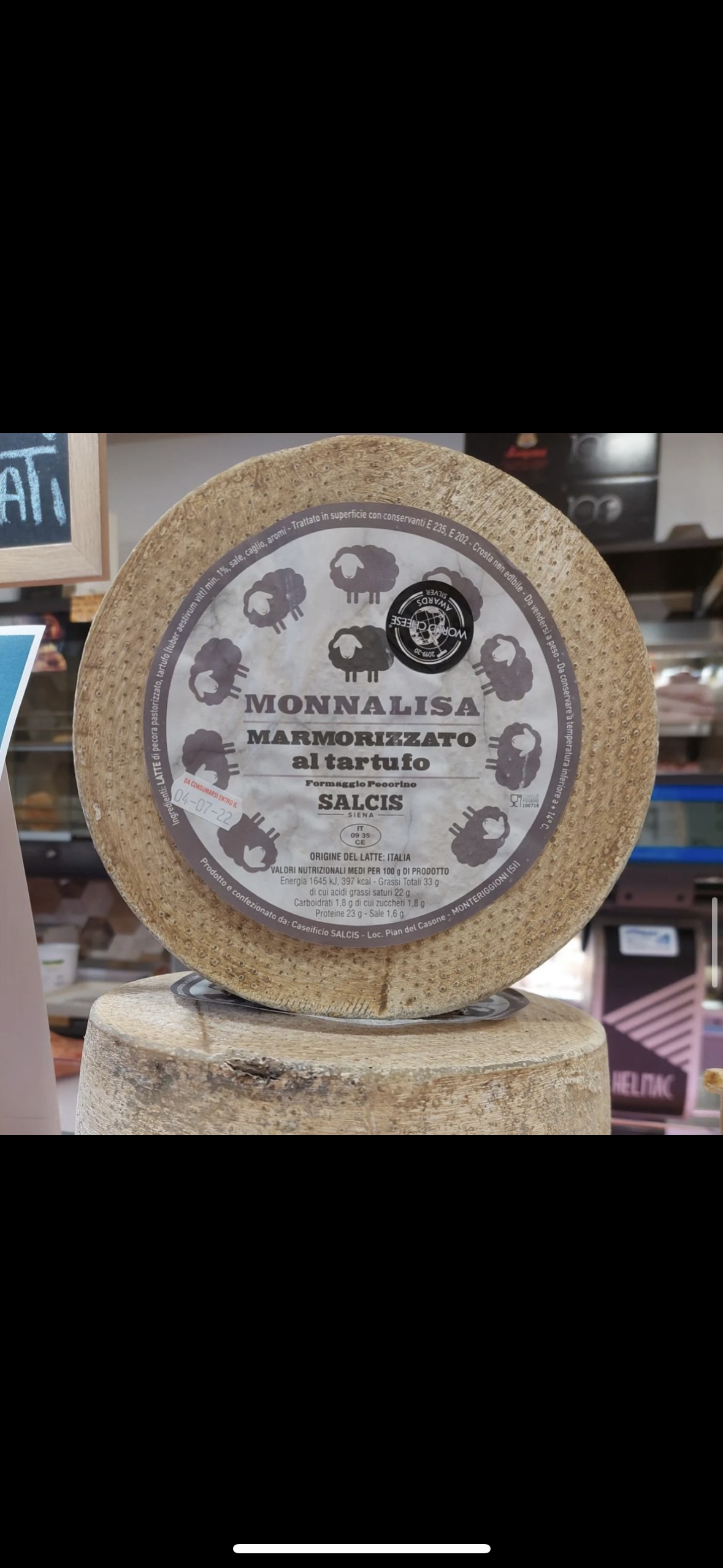 Pecorino marmorizzato al tartufo di Siena