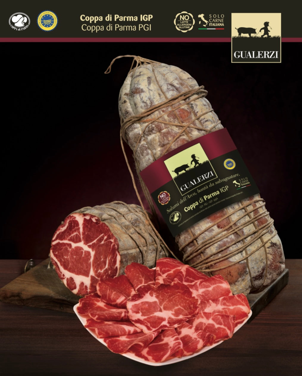 Coppa di Parma en tranches IGP