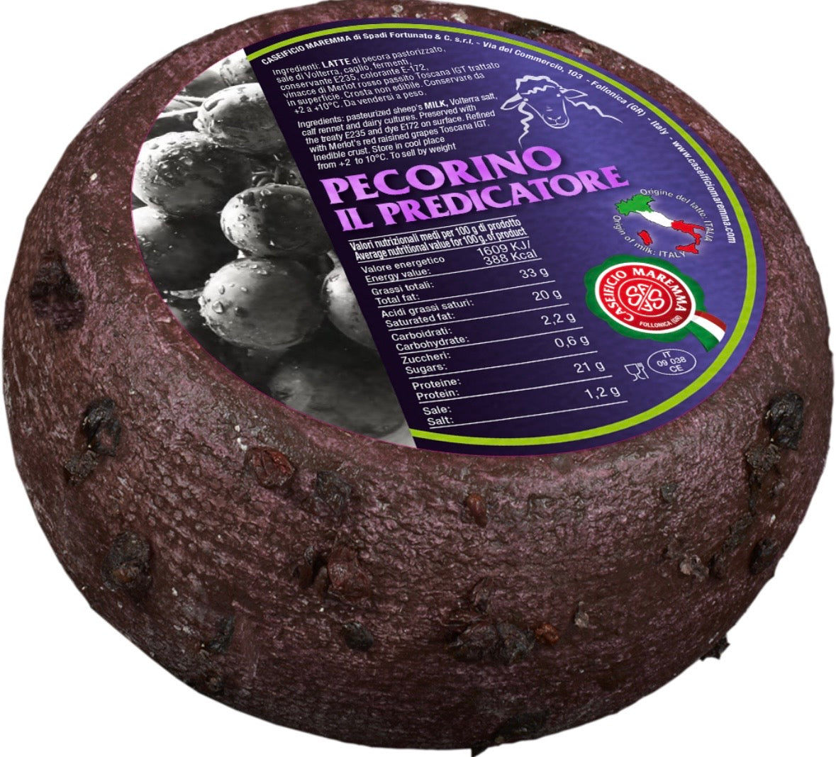 Pecorino il predicatore in carta gialla 580g