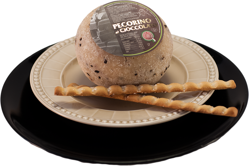 Pecorino al cioccolato in carta gialla 580g