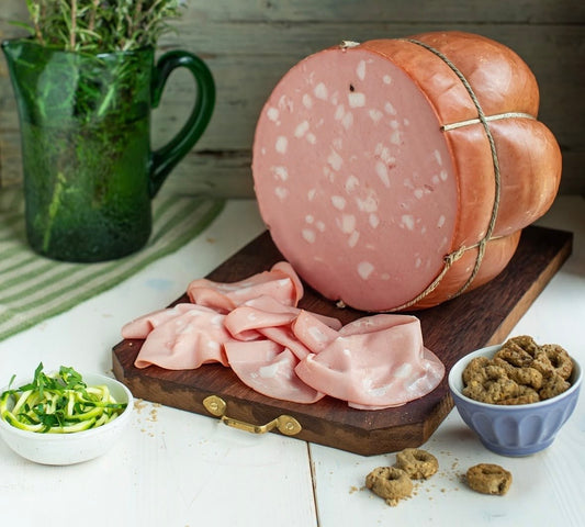 Mortadela con pistacho