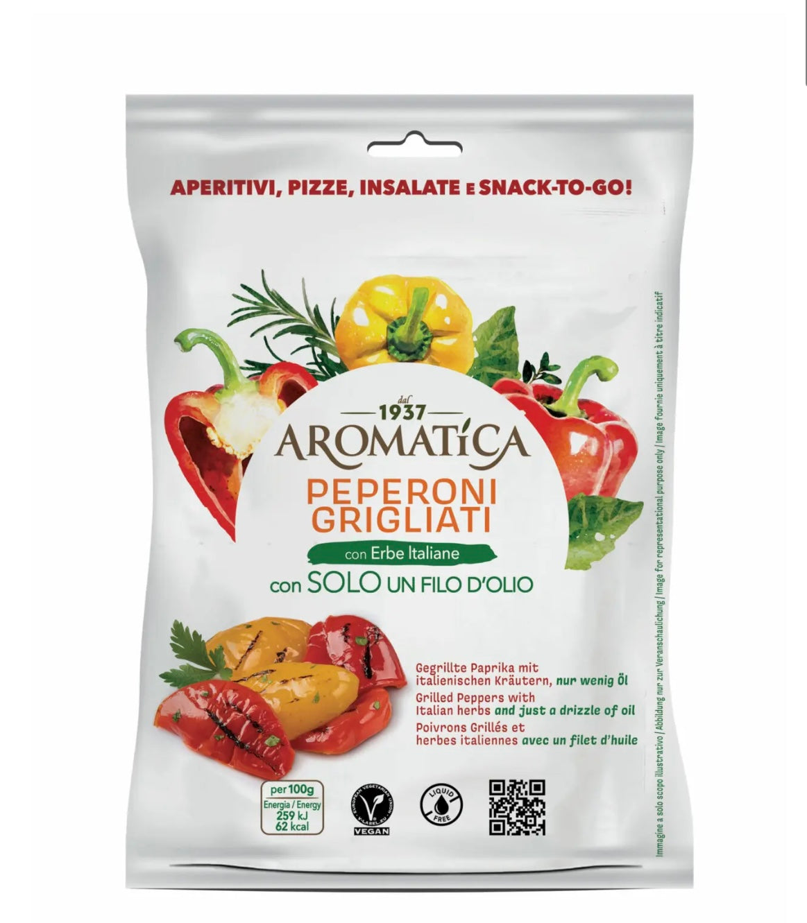 Peperoni grigliati con erbe italiane 125g