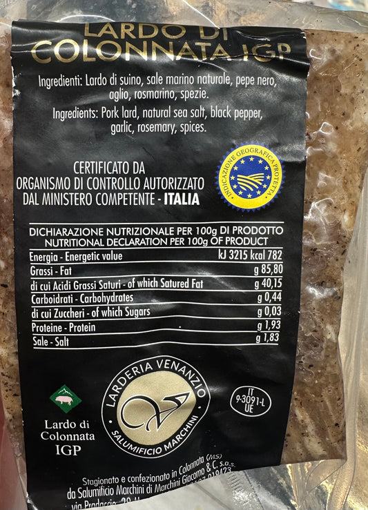 Lardo de Colonnata IGP