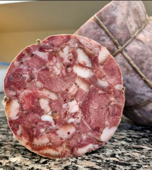 Artisan sliced ​​Montespertoli soprassata