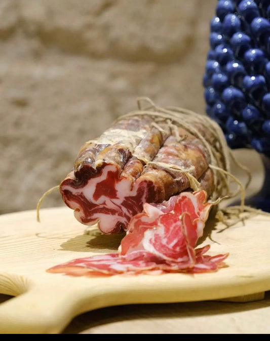 Sliced ​​Coppa di Parma PGI