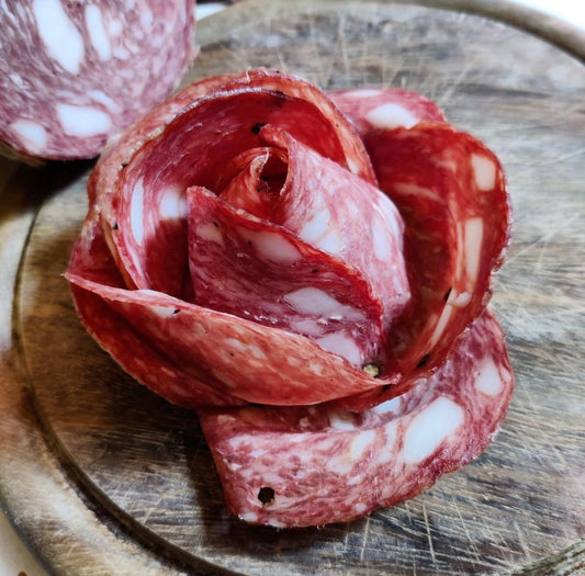 Salame toscano artigianale di Montespertoli a fette