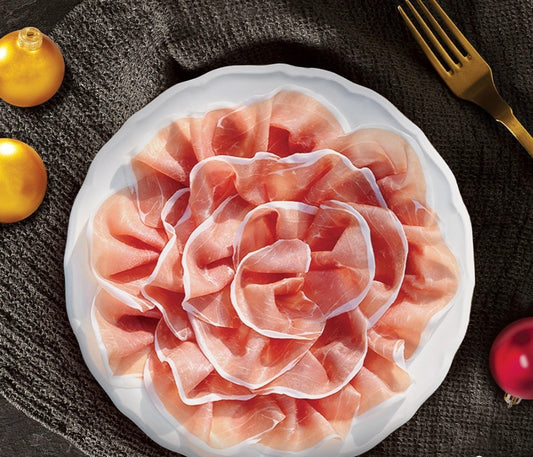 Sliced ​​Parma ham DOP