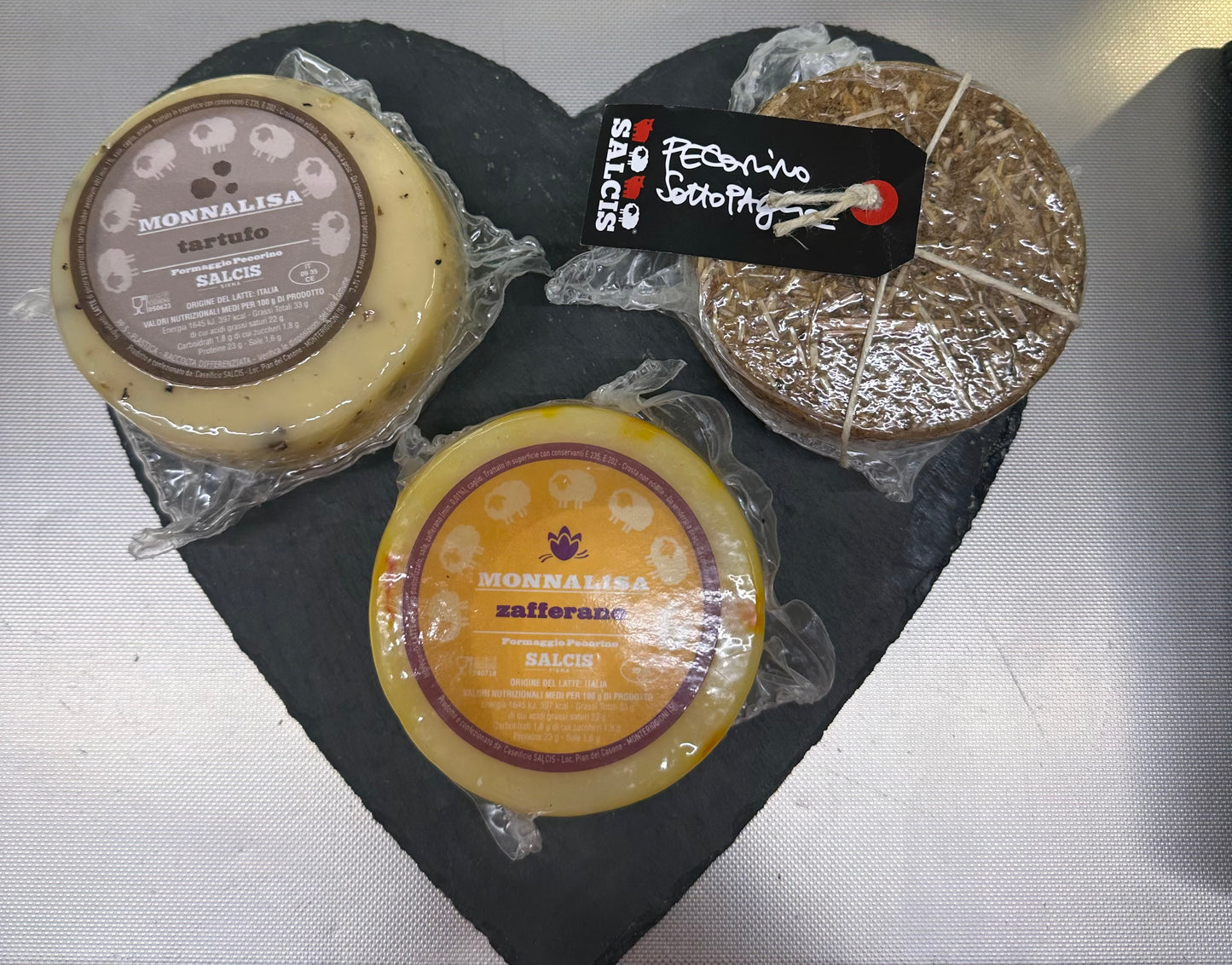 Trio of Siena pecorino cheeses