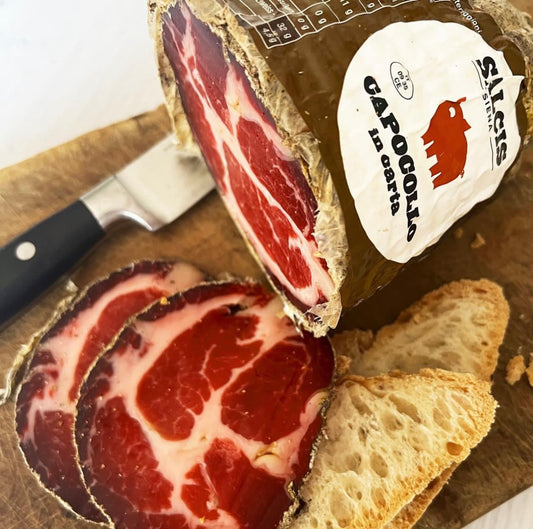 Sliced ​​Tuscan capocollo