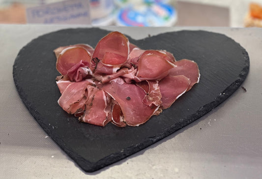 Sliced ​​truffle ham